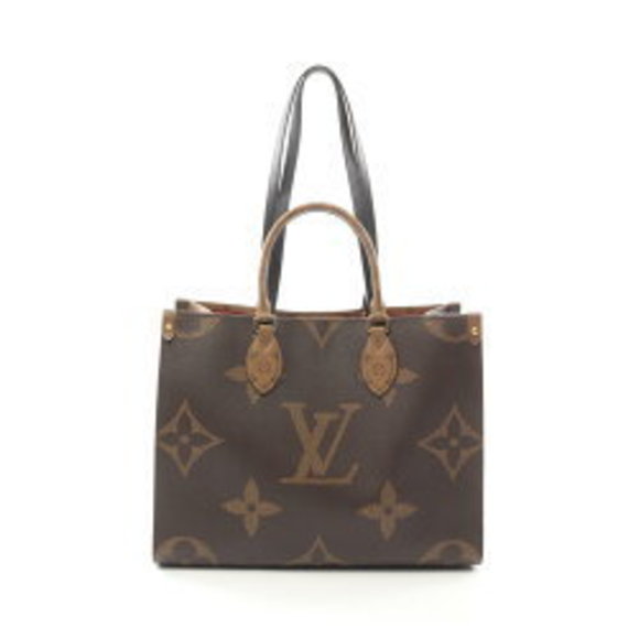 Louis Vuitton Onthego Tote Bag Monogram Giant Reverse Brown Beige - Picture 1 of 7